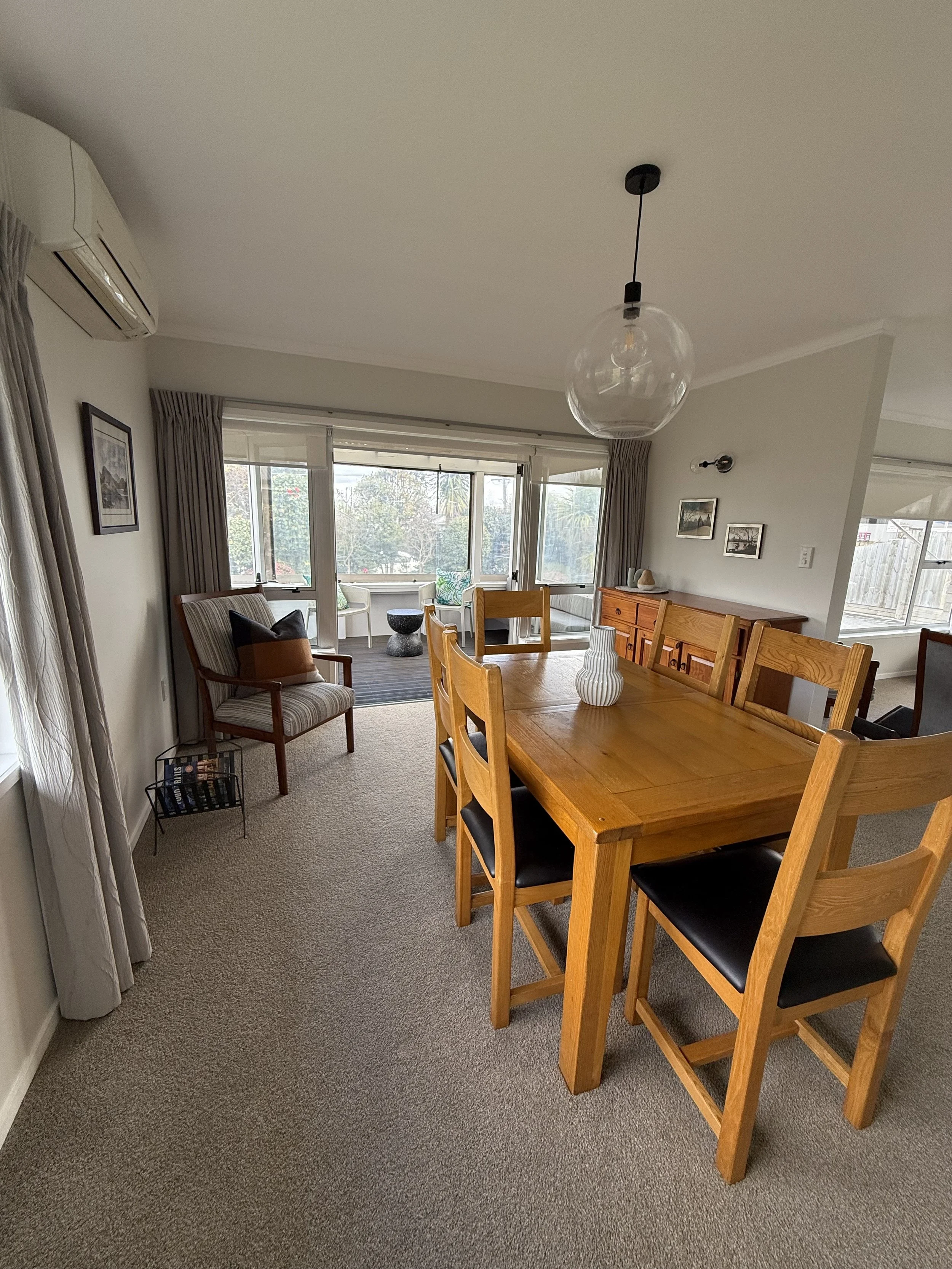 Wallpaper stripped throughout house, skim plaster and paint.