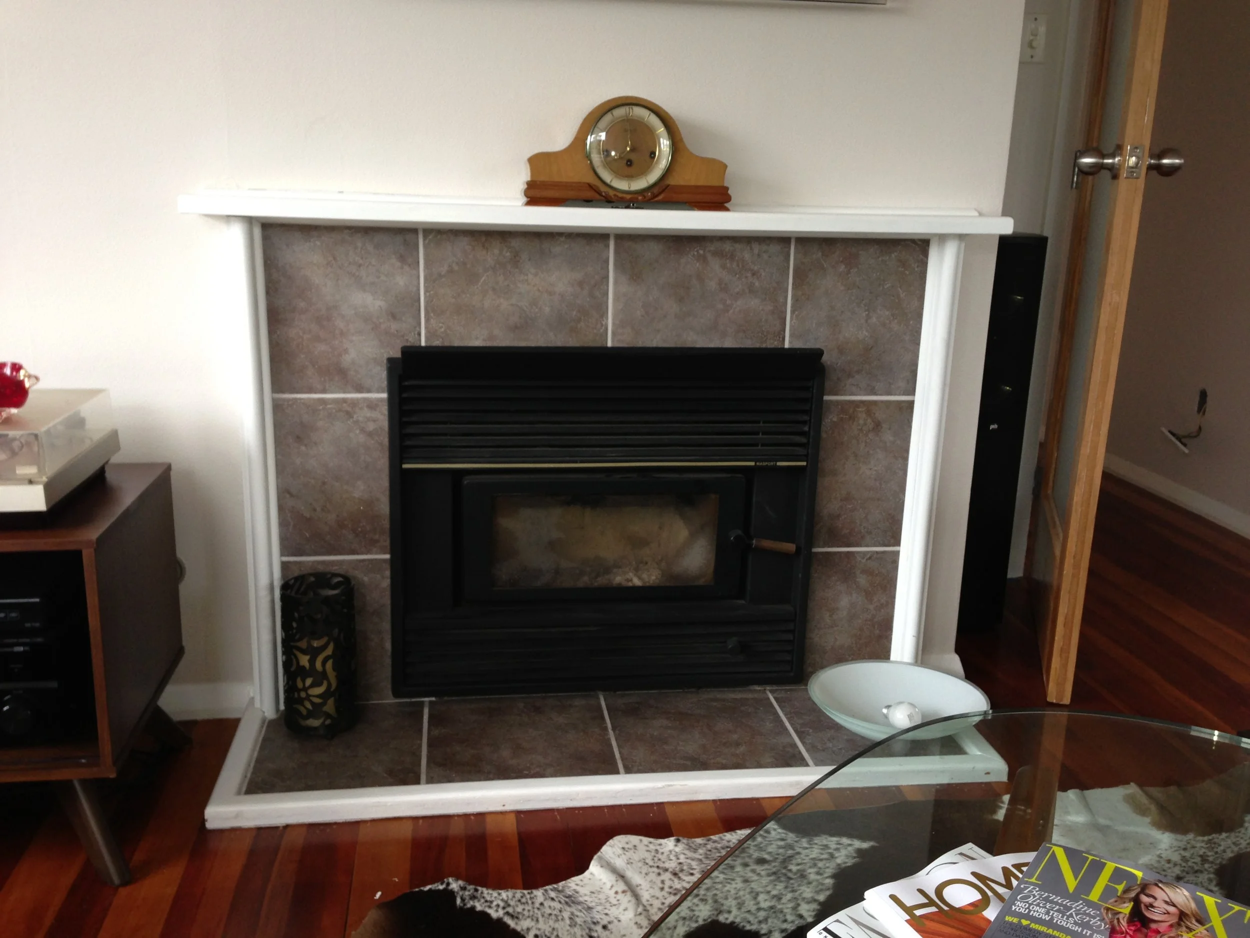 Before The Fireplace Facelift