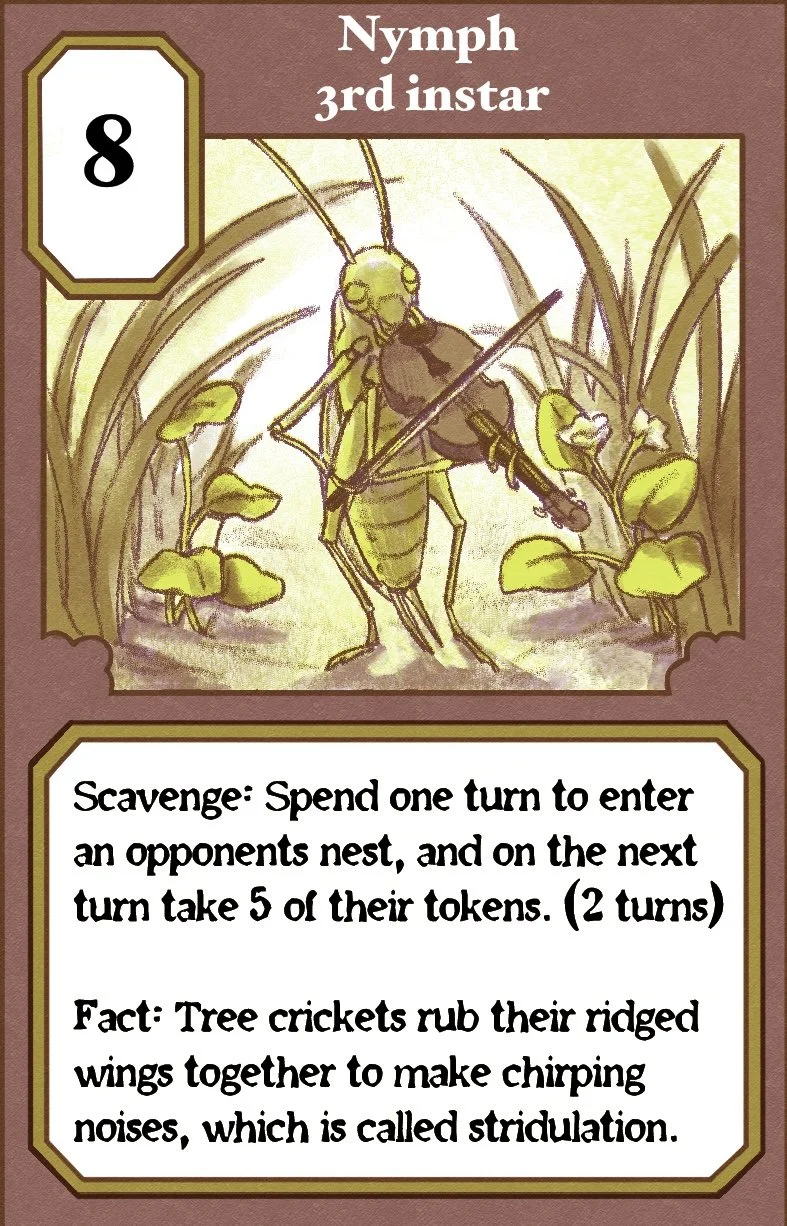 Cricket Cacophony: An educational game about the life history of snowy tree crickets!