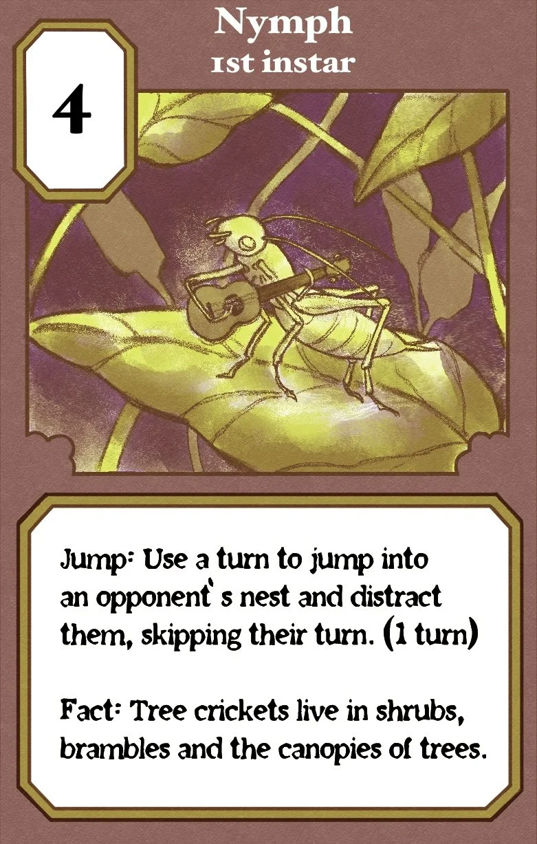 Cricket Cacophony: An educational game about the life history of snowy tree crickets!