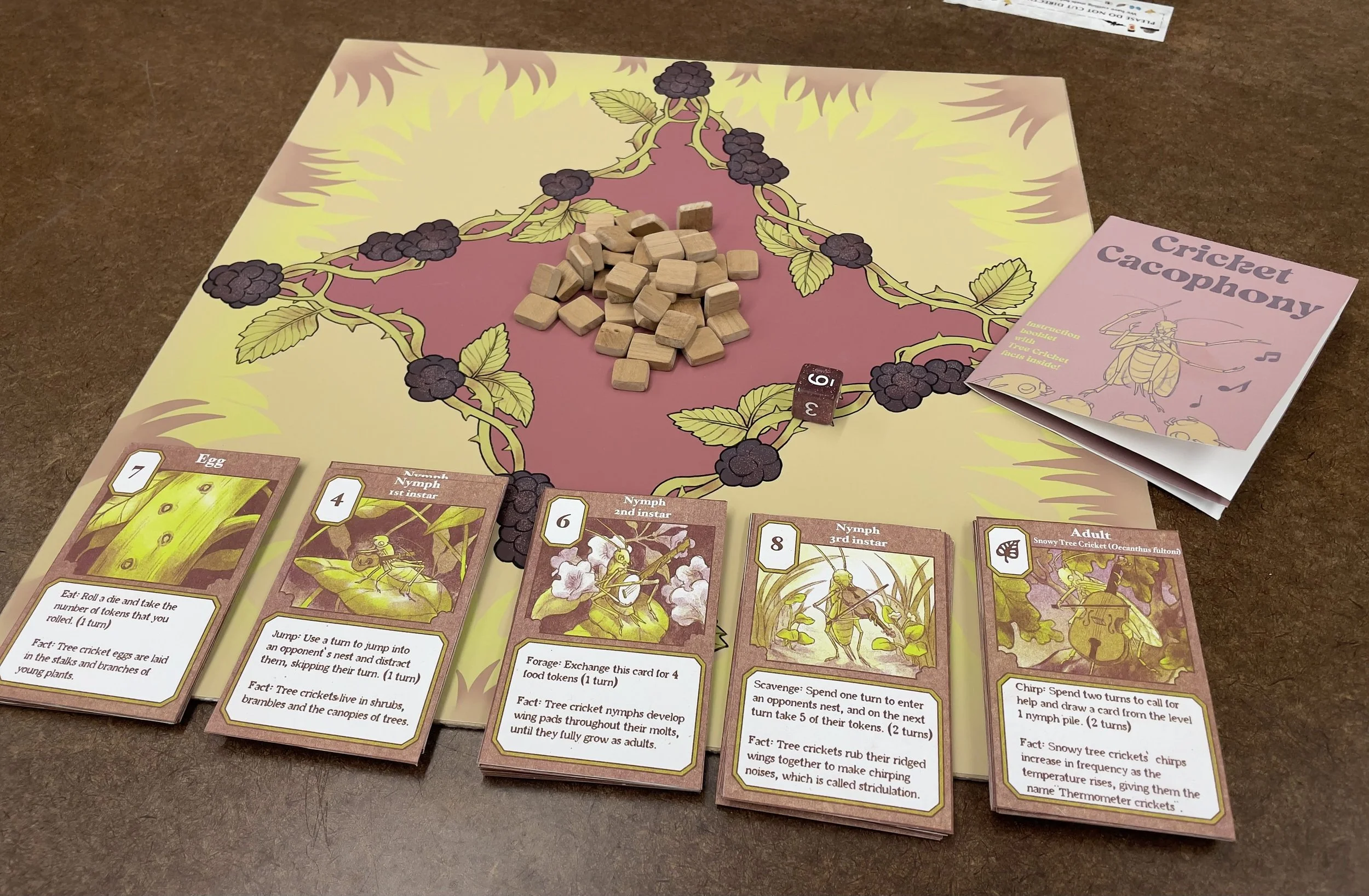 Cricket Cacophony: An educational game about the life history of snowy tree crickets!