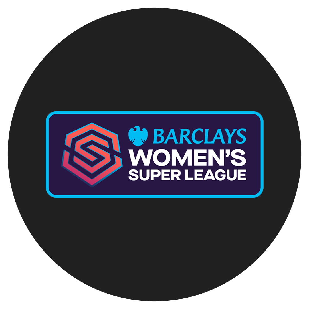 Barclays Women's Super League logo with a dark background.