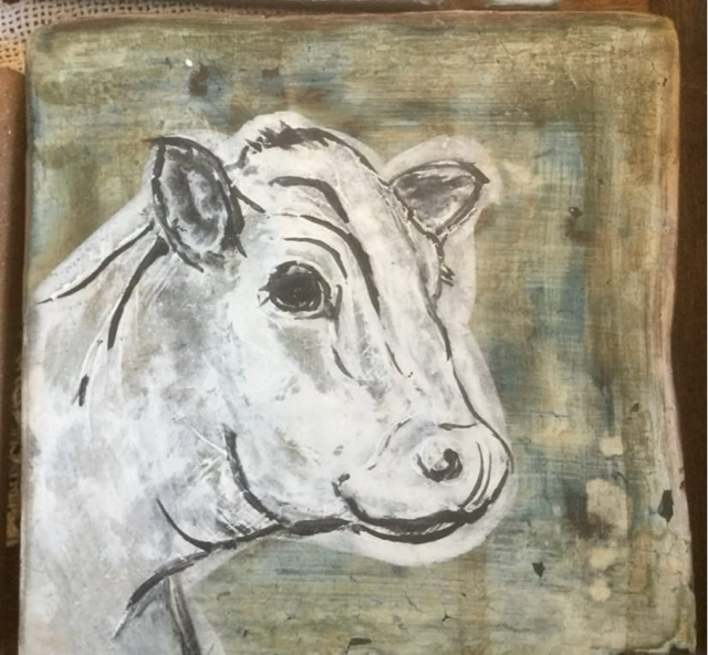 MEMBERS ONLY: SATURDAY CLASS Painting on Clay with Susan St Lawrence.