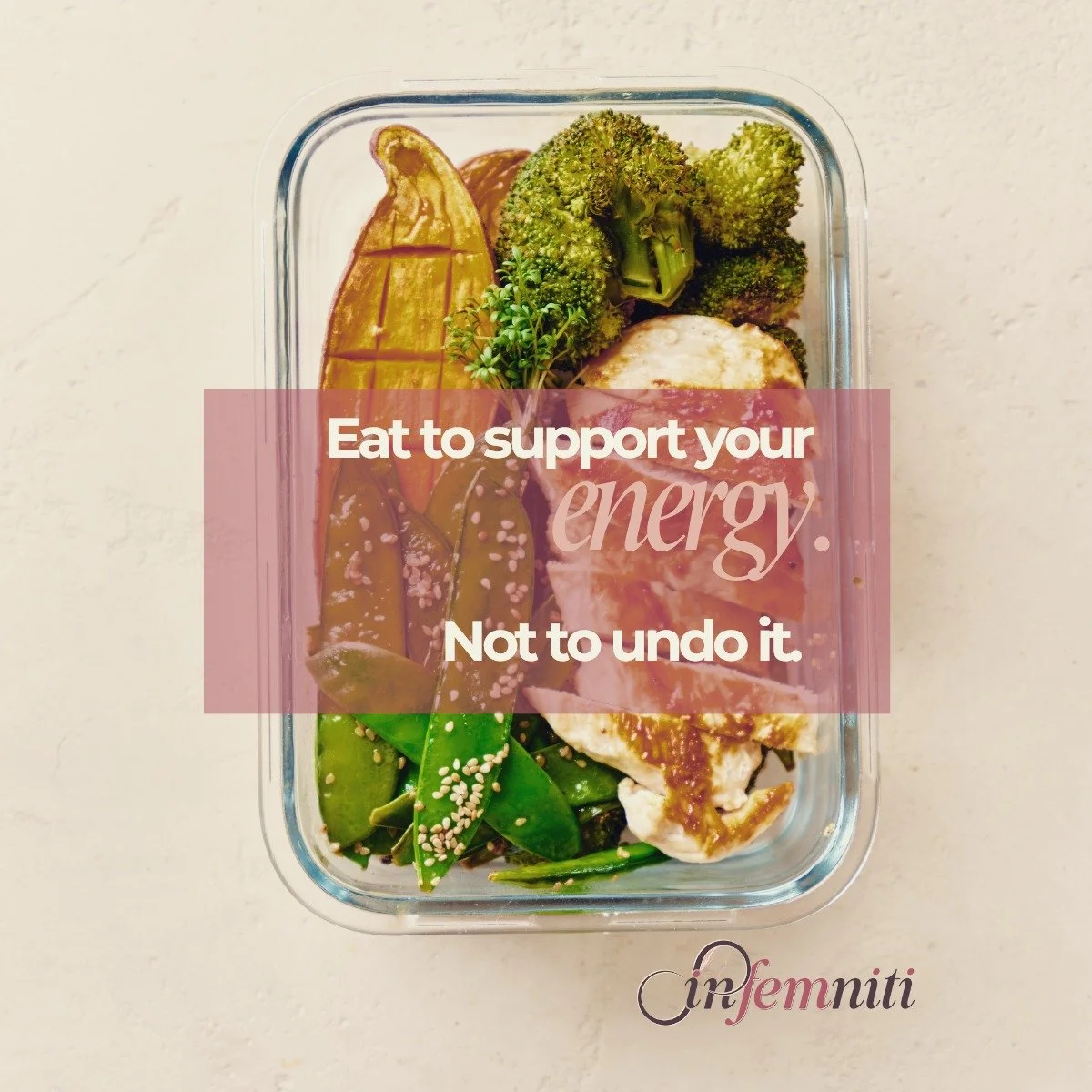 Your body isn&rsquo;t keeping score, it&rsquo;s keeping you going.

Nourishment isn&rsquo;t about calories or guilt. It&rsquo;s about giving your body what it needs to perform - physically, mentally, hormonally. 🌿

Every meal is information:
🥦 Prot