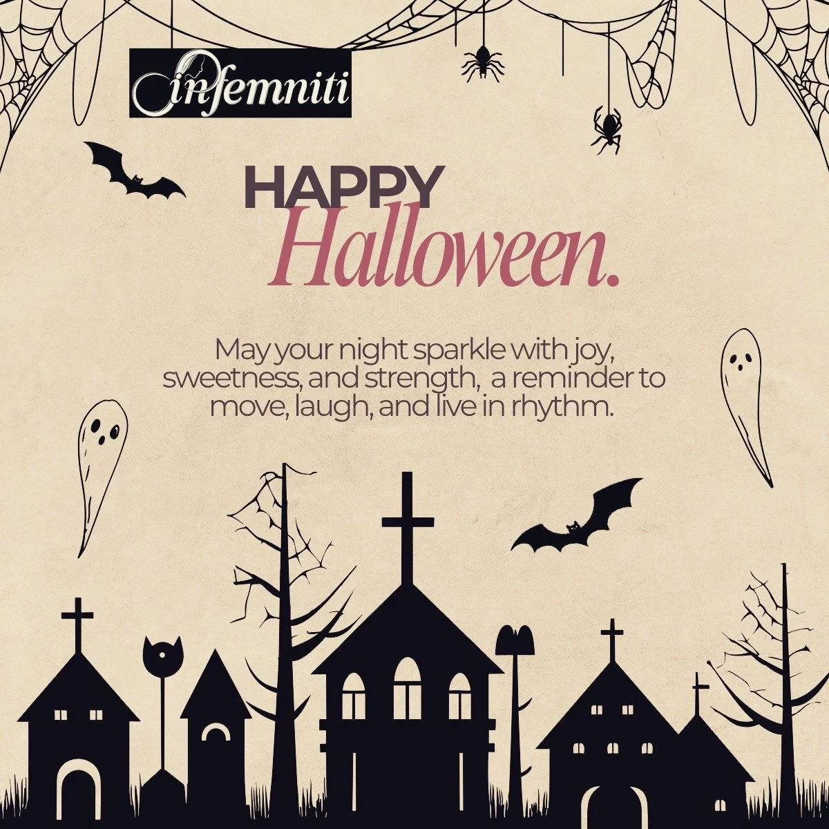 Tonight, let the laughter be loud, the treats guilt-free, and the memories full of light. 🌙

Move a little, dance a little, indulge a little - it&rsquo;s all part of living in rhythm.

Here&rsquo;s to balance, joy, and the sweet side of wellness bec