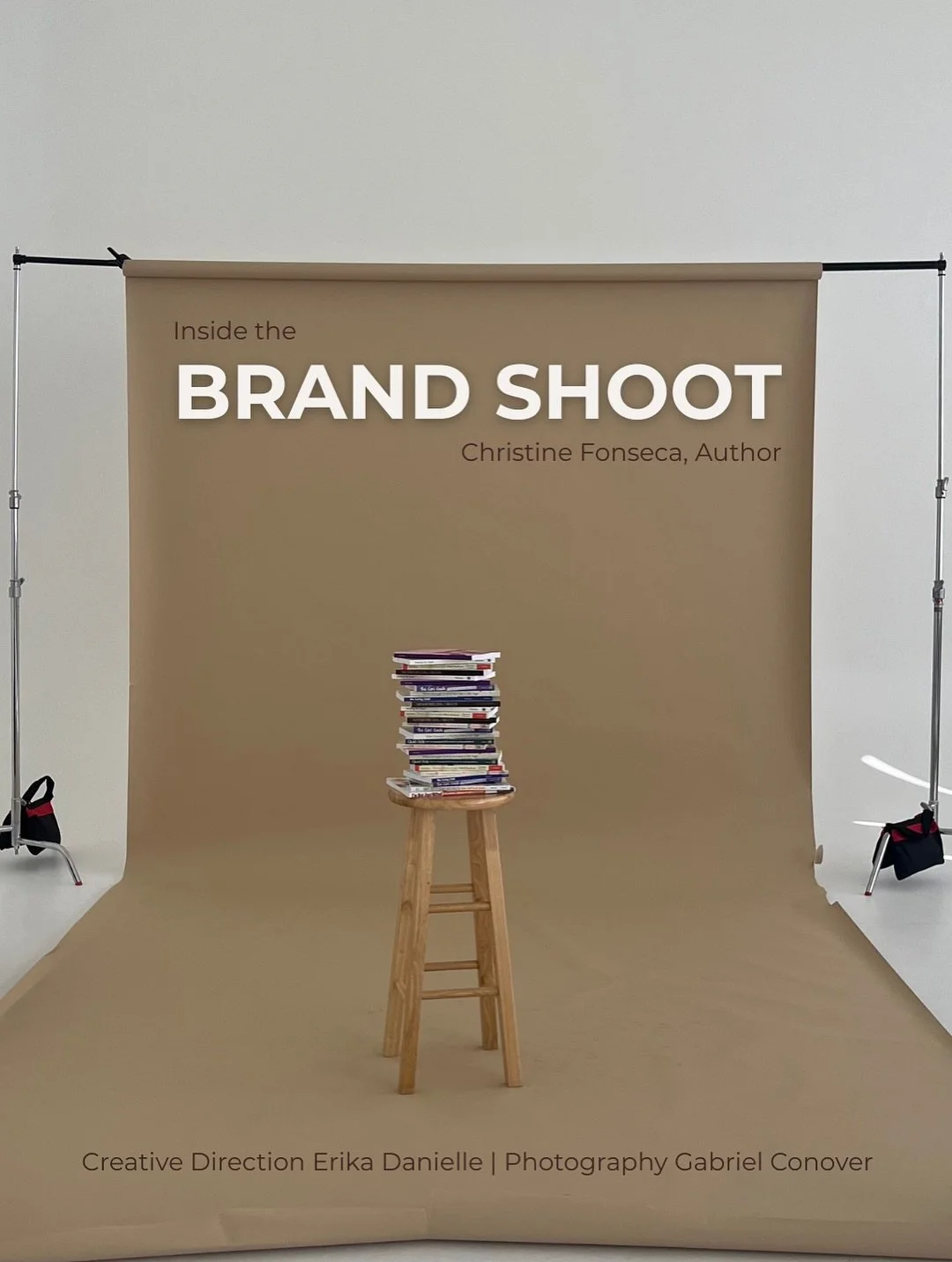 Inside the brand shoot for Christine Fonseca, Author. In this shoot, we explored the ideas of legacy, creativity, and confidence &mdash; portraying boss babe energy with a cozy, inviting twist. Can&rsquo;t wait to see the final shots! 

Creative team
