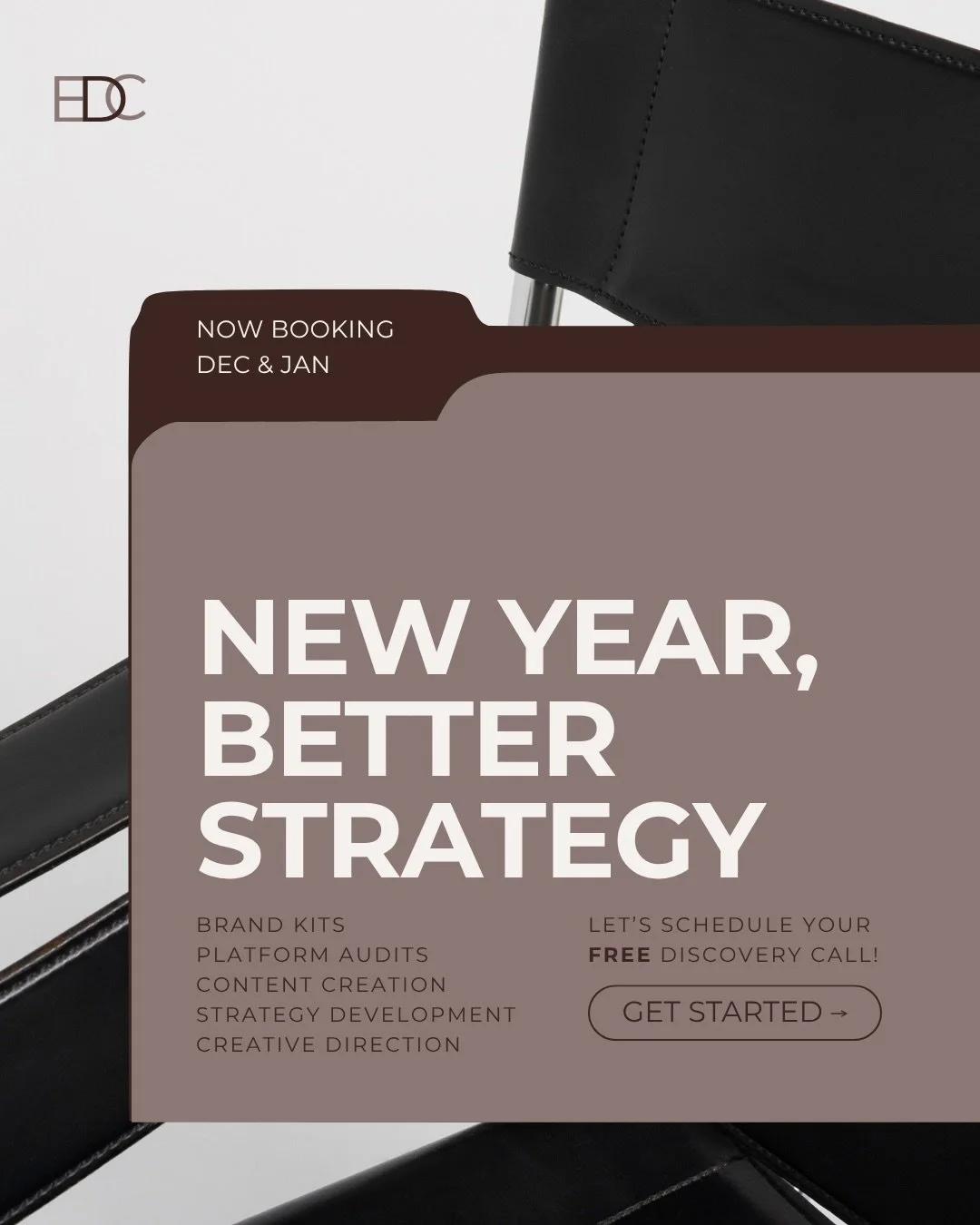 As 2026 is quickly approaching, it&rsquo;s the perfect time to refine your goals and elevate your brand strategy 🤎

As a freelance brand strategist and creative director, I am here to serve as your creative partner from strategy to execution. Whethe