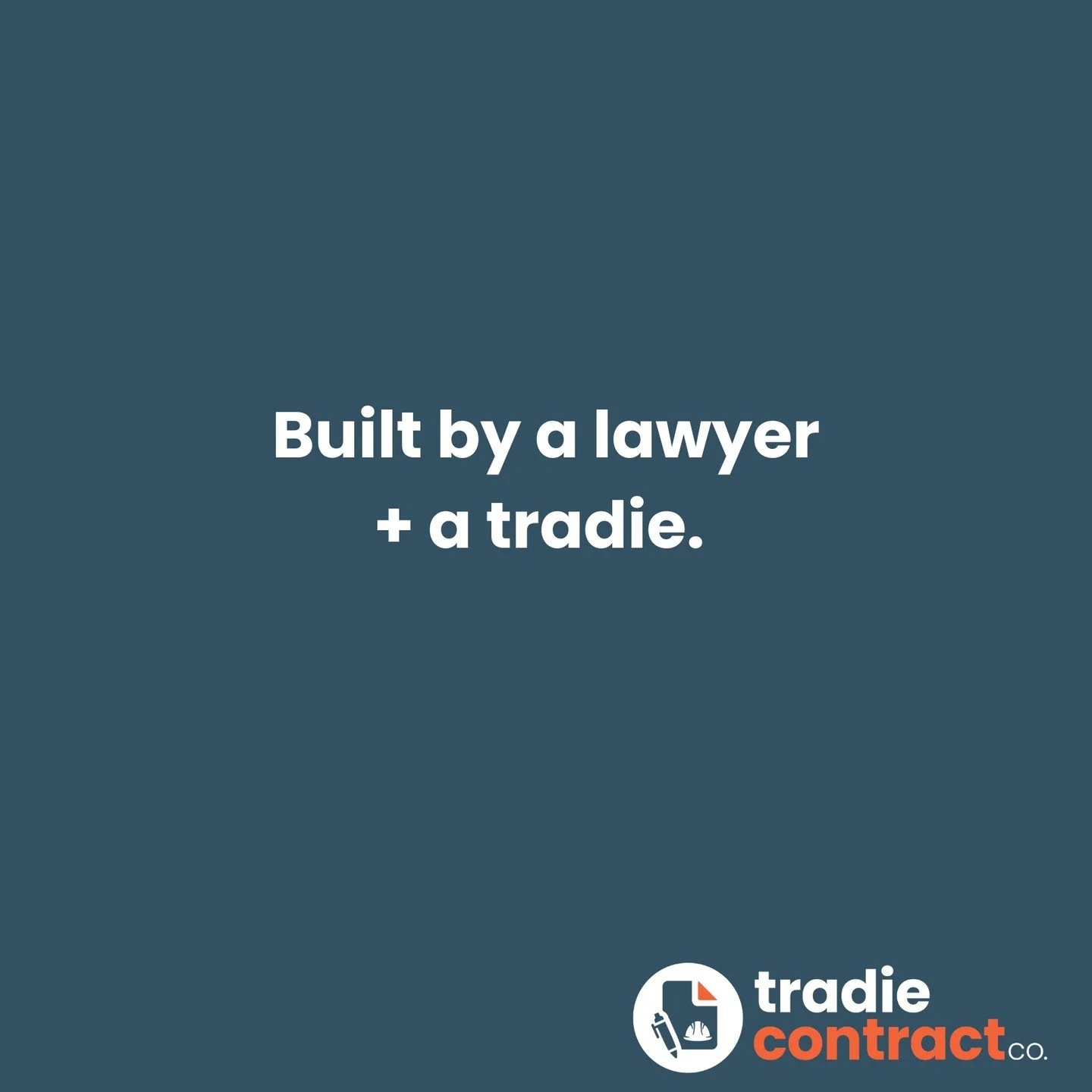 Built by a lawyer + a tradie. ⚖️🔨

Because we've both seen what happens when the paperwork isn't sorted.

One of us knows the law. One of us knows how jobs actually run on site.

So instead of expensive, overcomplicated legal docs &mdash; or generic