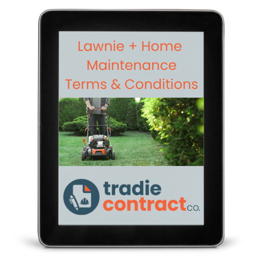Lawn + Home Maintenance Terms and Conditions Template