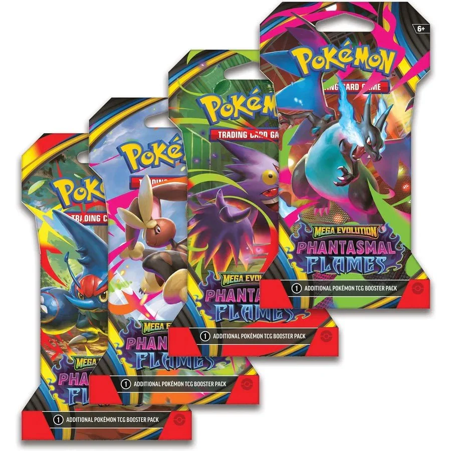 Pokemon TCG - Mega Evolution - Phantasmal Flames Sleeved Blister Pack (Assorted)