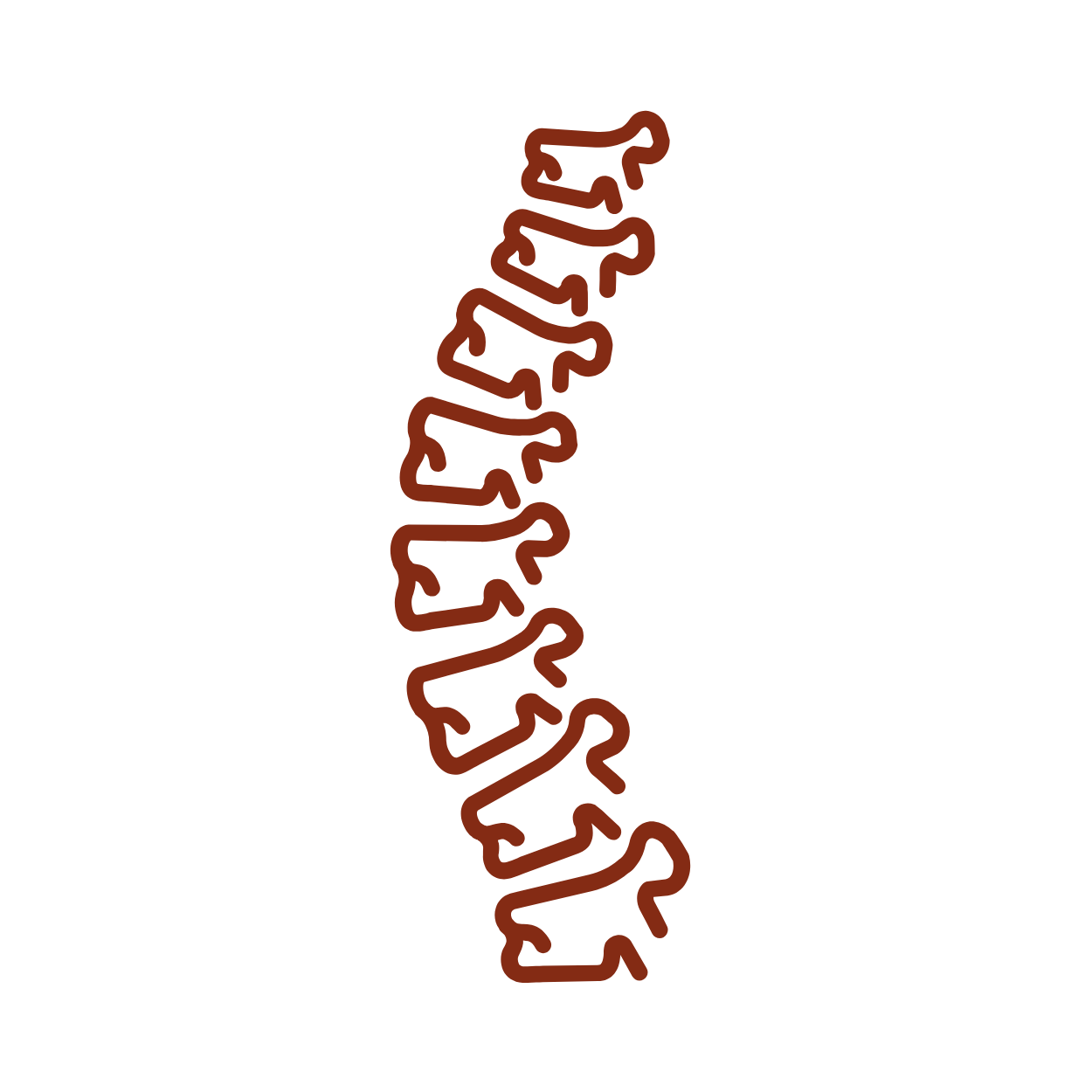 Posture and spine alignment icon