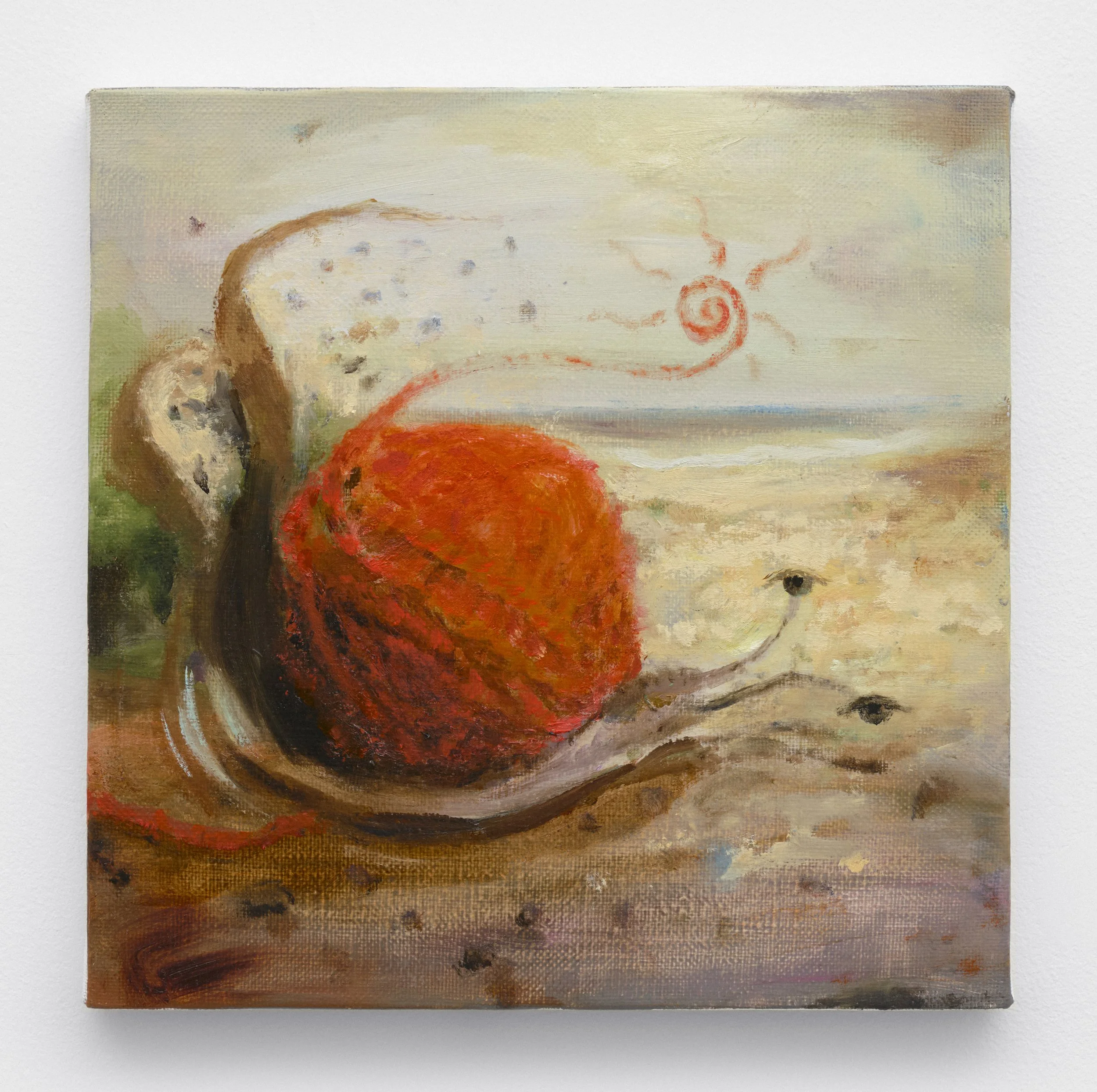 털실달팽이 Yarn Snail
2025
oil on canvas 
24.2x24.2cm 