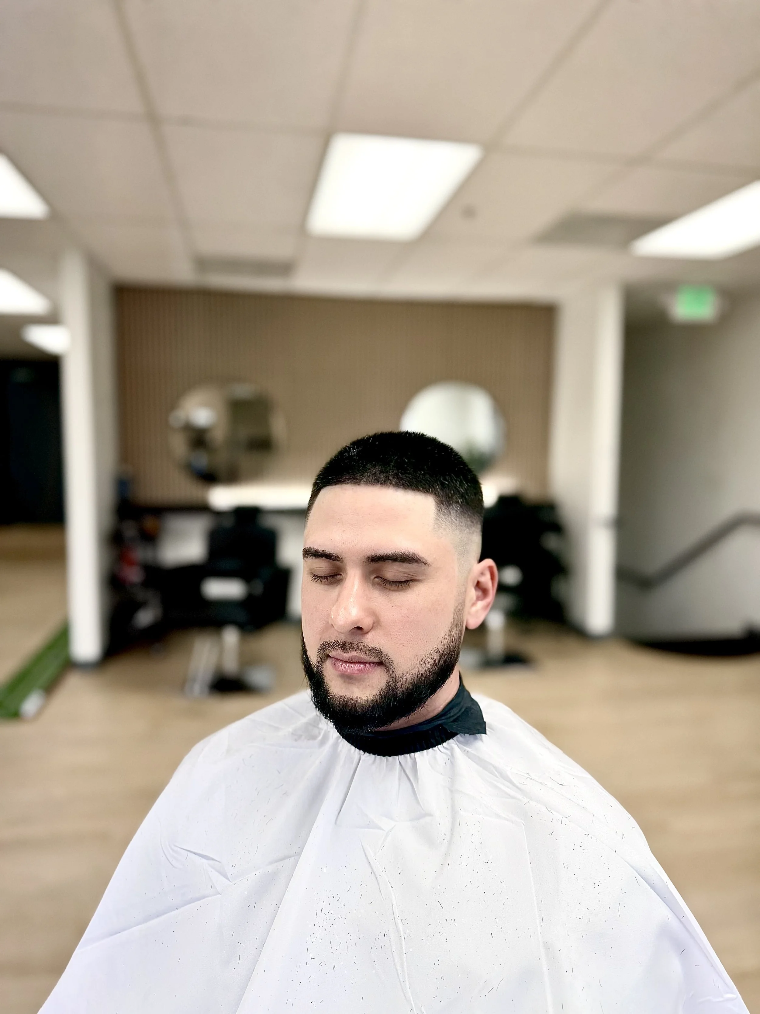 Beard & Forehead line-up at Grayscalebarbers SJ