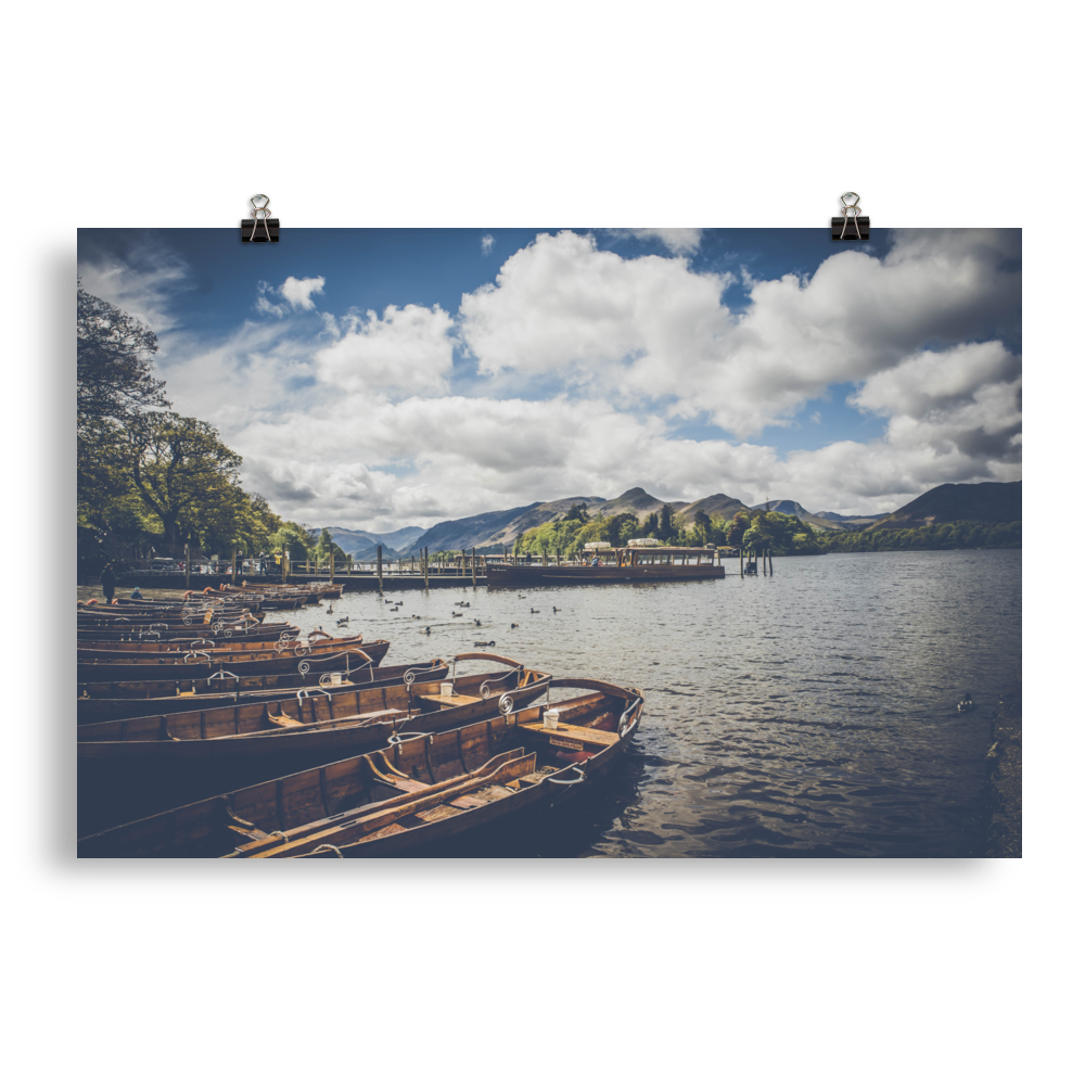 Poster - Keswick Boat landings - Lake District