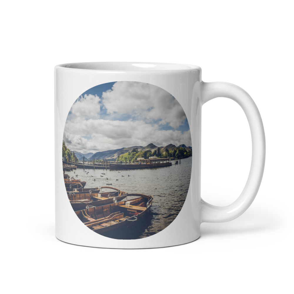 White glossy mug - Keswick - Lake District