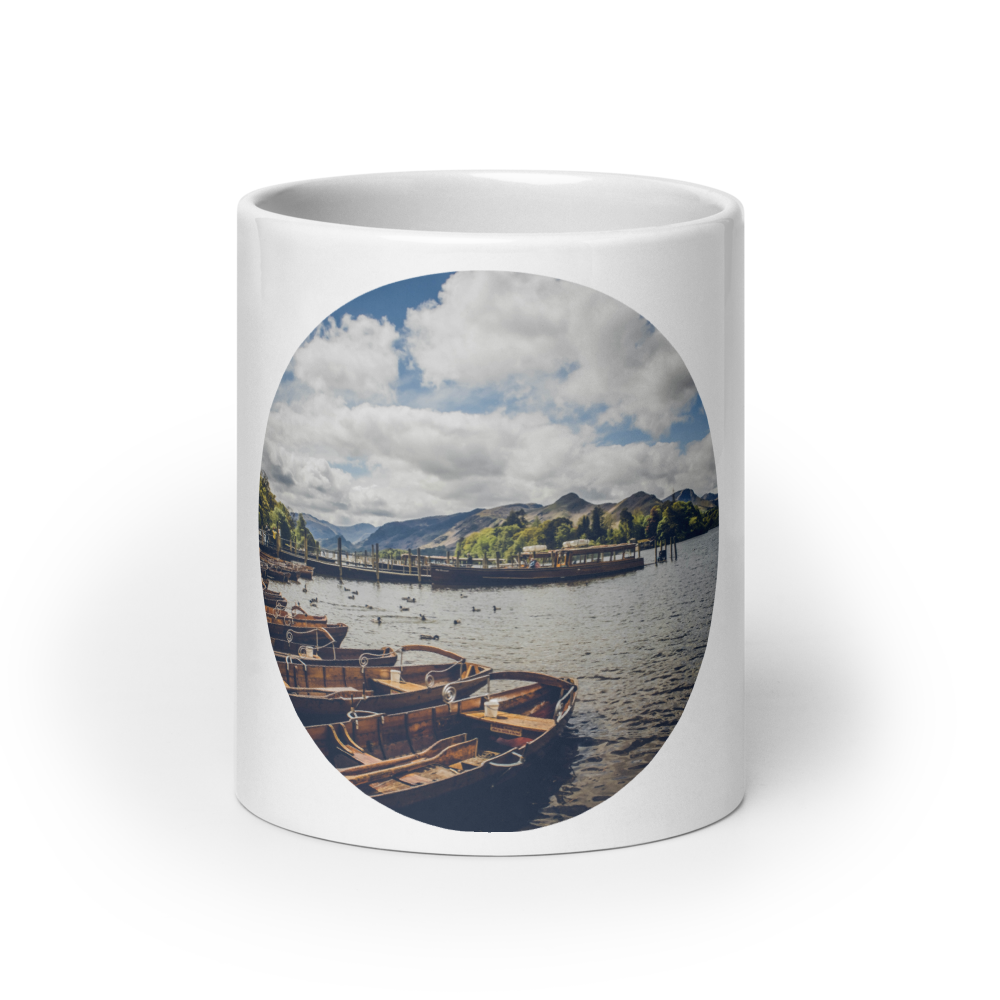 White glossy mug - Keswick - Lake District