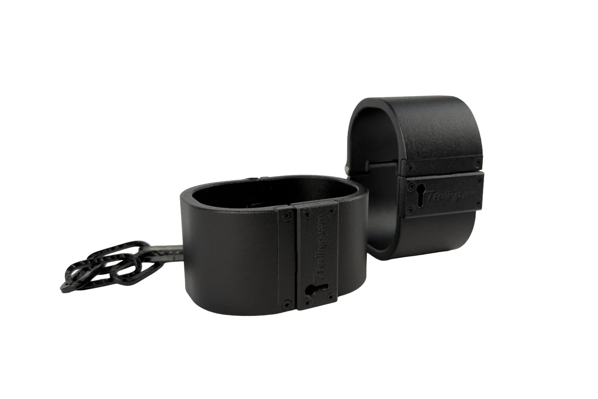 7FEELINGS THE BOND Handschellen Medium – schwarzes mattes Finish, Mood-Beleuchtung