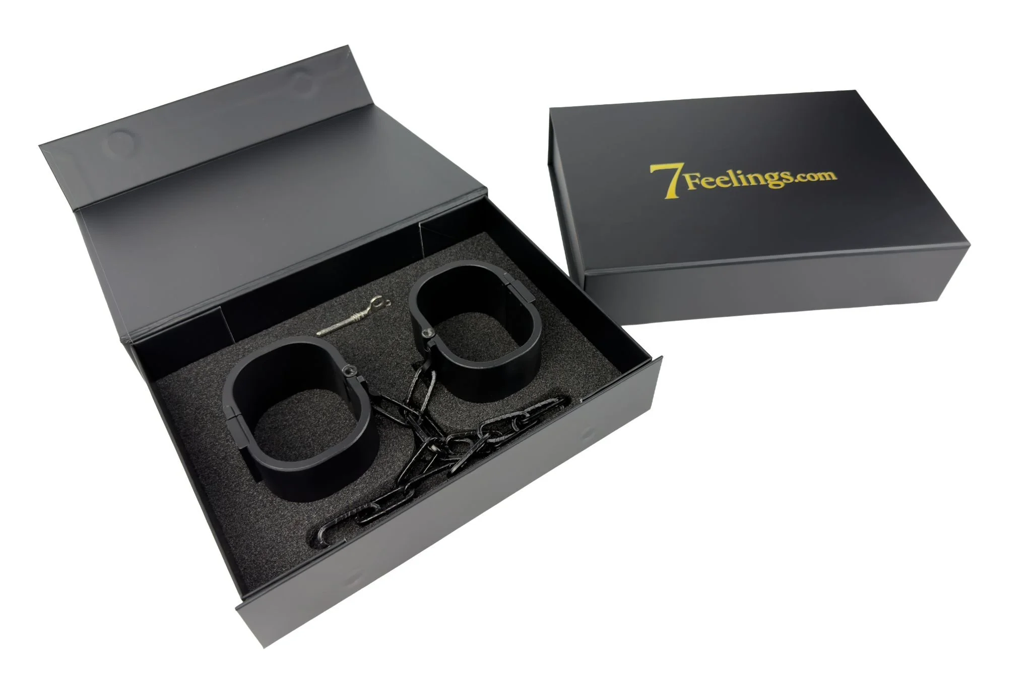 7FEELINGS THE BOND Handschellen Medium – edle Magnetbox mit Inhalt