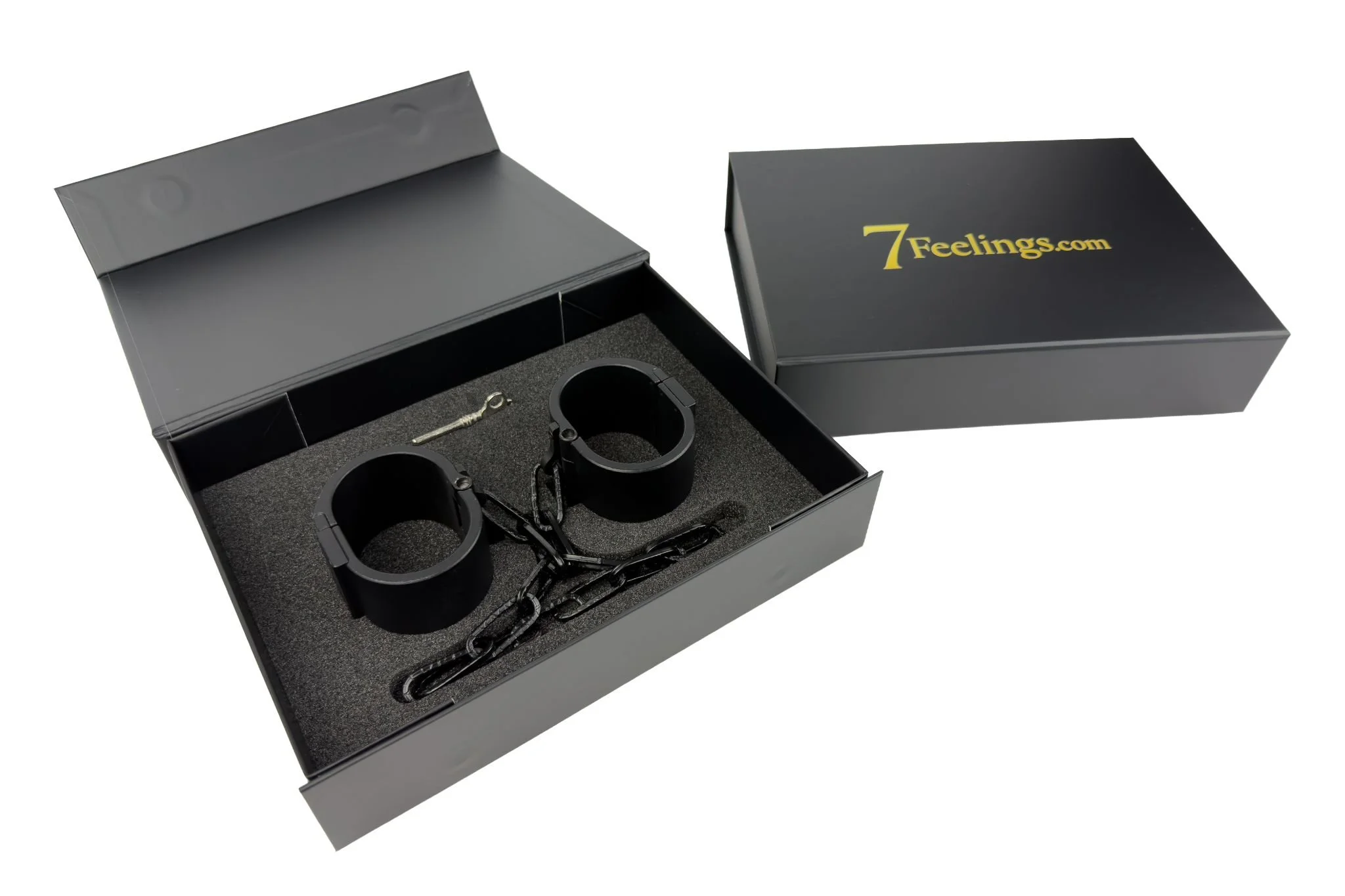 7FEELINGS THE BOND Handschellen Small – edle Magnetbox mit Inhalt