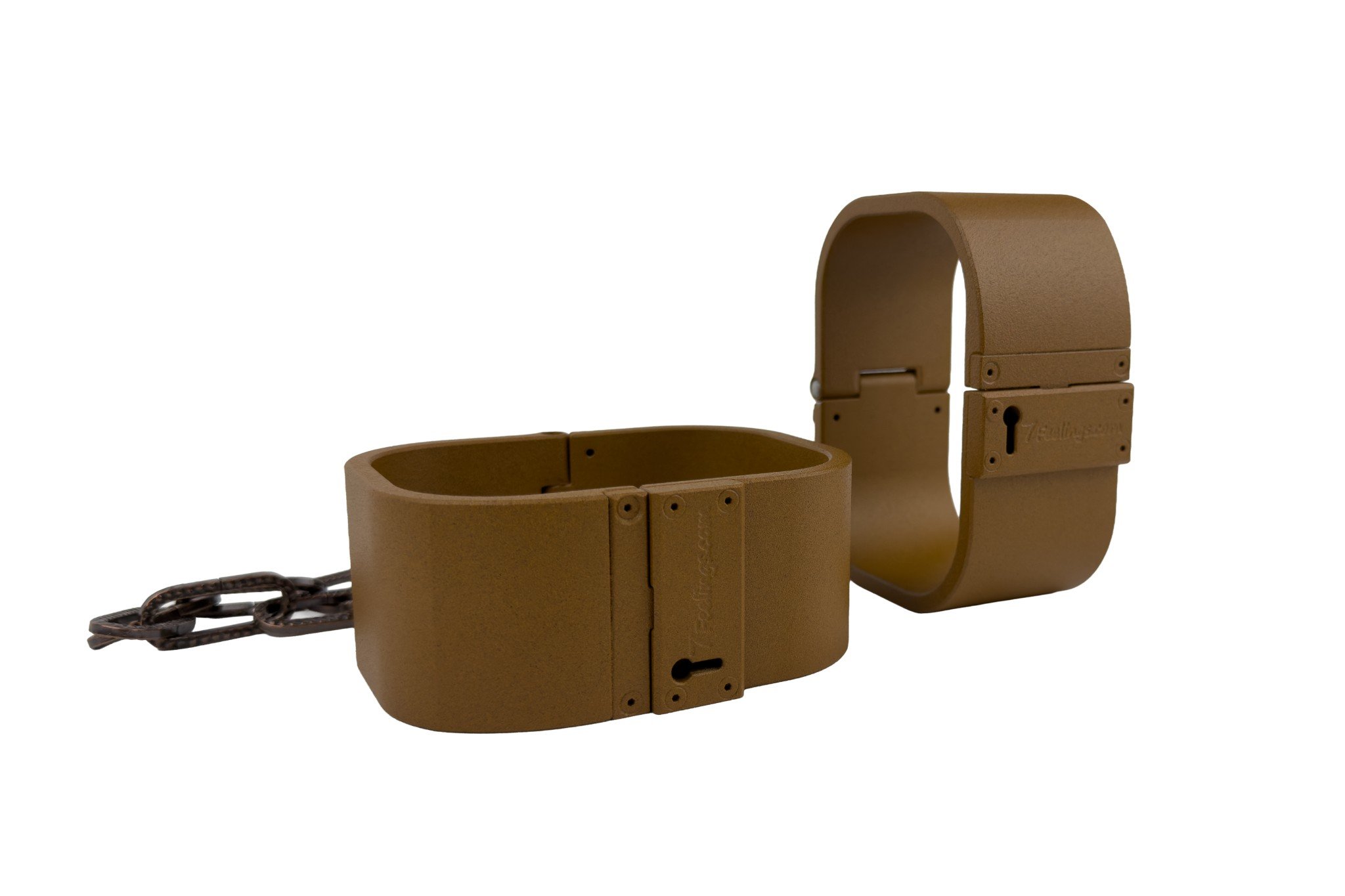 7FEELINGS THE BOND Handschelle Large Rost – massive Metallhandschelle mit Edelrost-Oberfläche