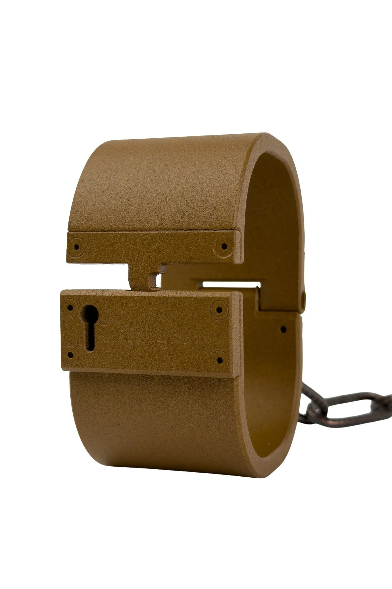 THE BOND Medium-R Handschelle oxidized Detailansicht Schlossmechanik – präzise Metallverarbeitung