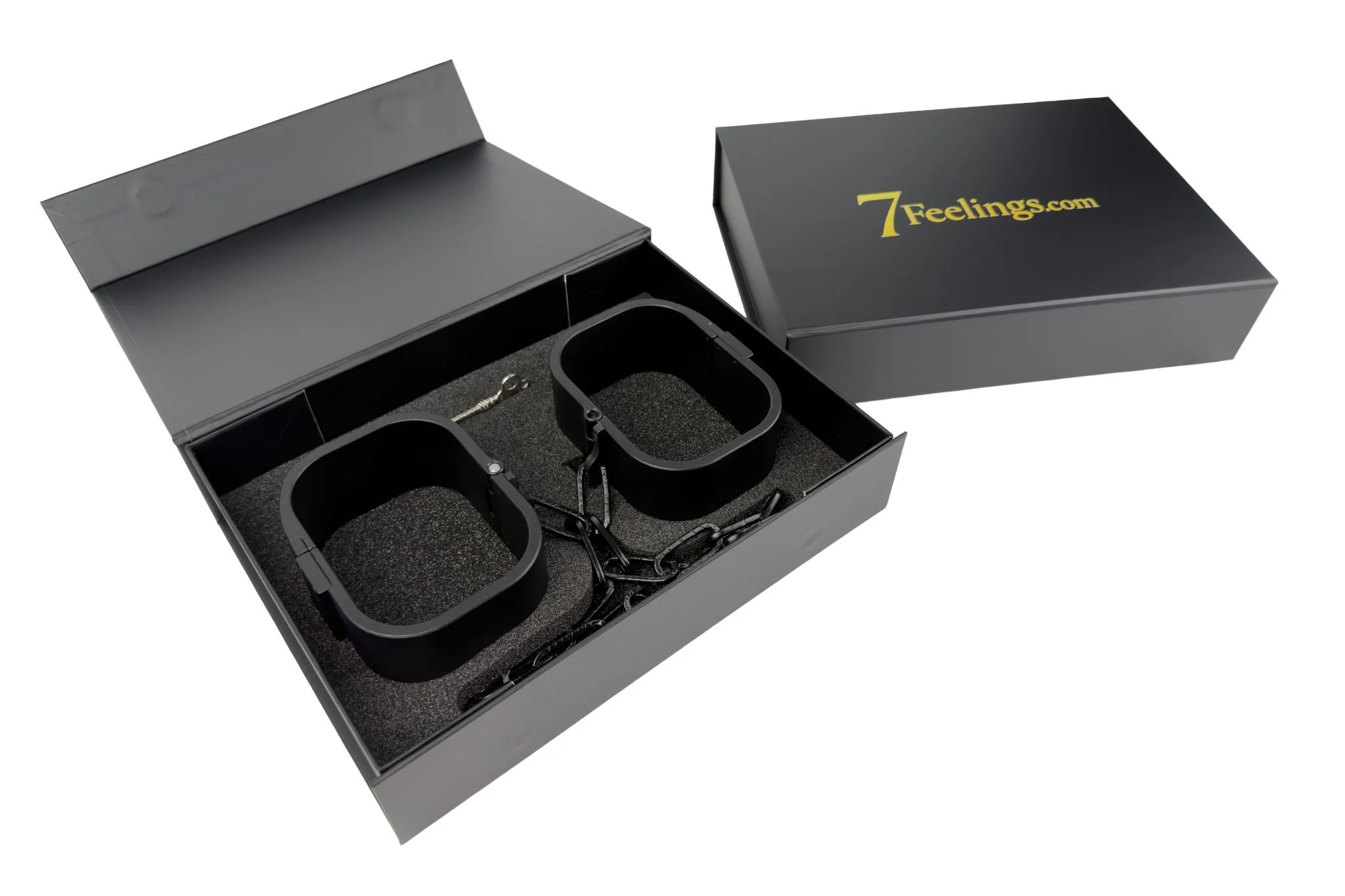 7FEELINGS THE BOND Handschellen Large – edle Magnetbox mit Inhalt