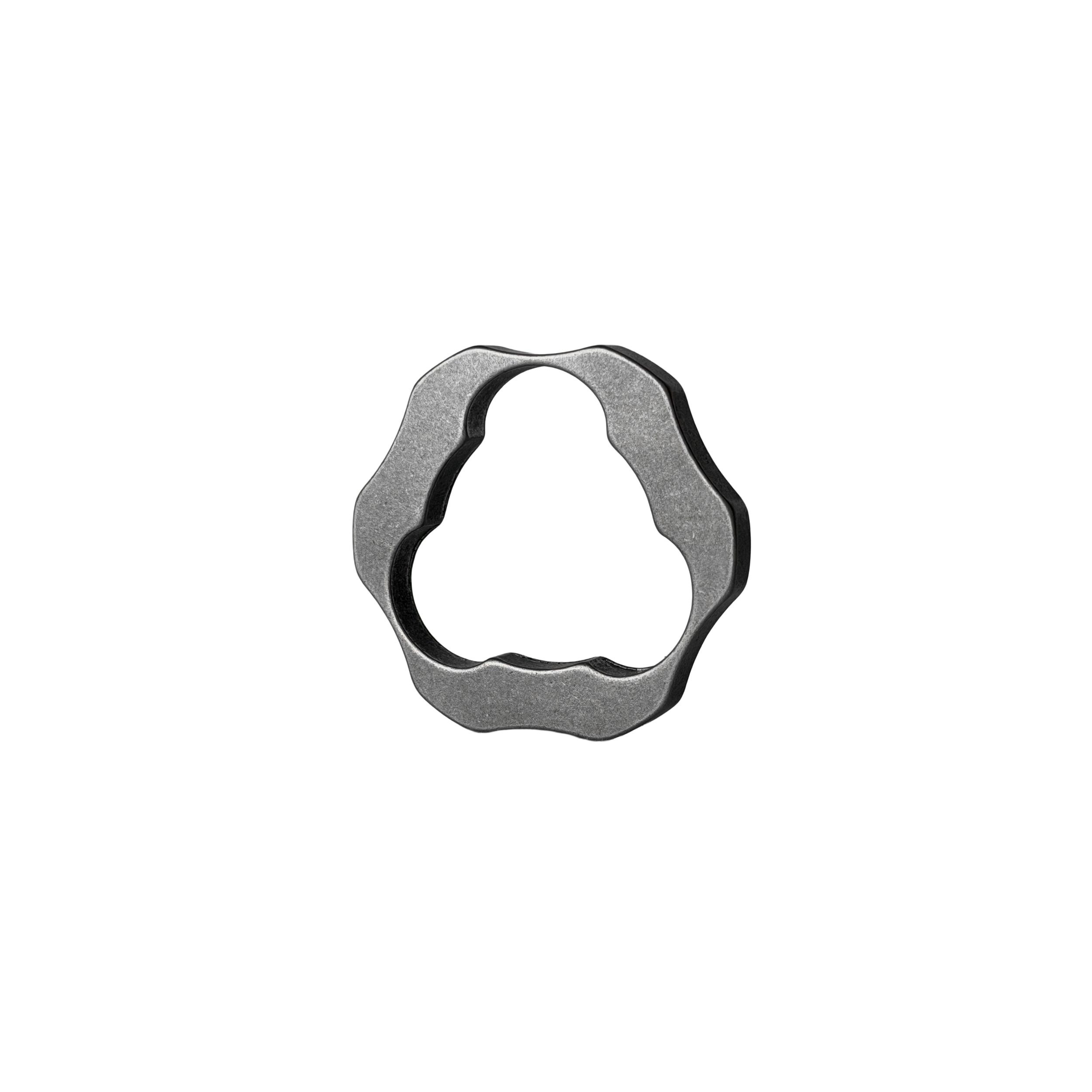 Edelstahl Penisring mit klarer Struktur – Pure-Studioansicht | Orbit Geometry 70172