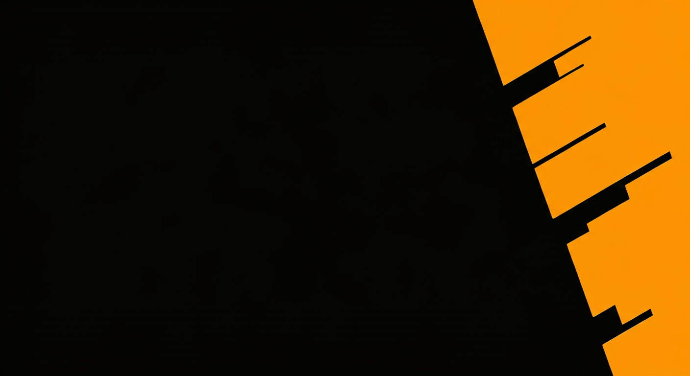 Close-up of orange and black circular saw blade with sharp teeth.