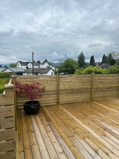 DECKING JET WASHED AND THEN TREATED