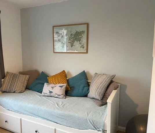 WALL PAINTED AND PICTURE HUNG