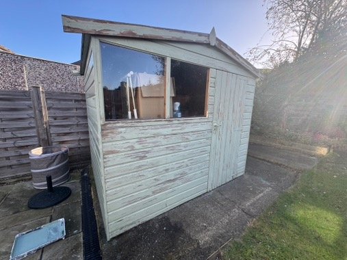 SHED BEFORE REPAINTING