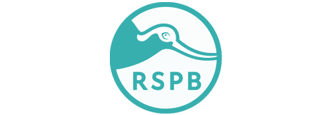 RSPB logo featuring a bird outline inside a circle with the initials RSPB.