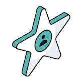 Cartoon star with a face and a small mouth