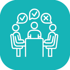 Public sentiment surveys icon