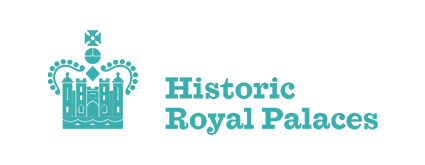 Logo with a stylized crown and the text "Historic Royal Palaces" in teal.