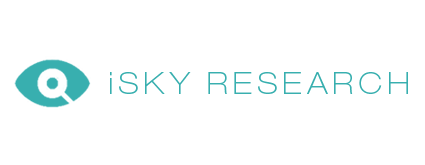 iSky Research logo with stylized eye icon and text.