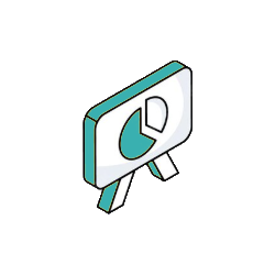 Isometric icon for Research & insight