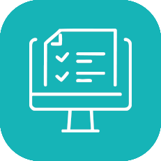 Website/app feedback surveys icon