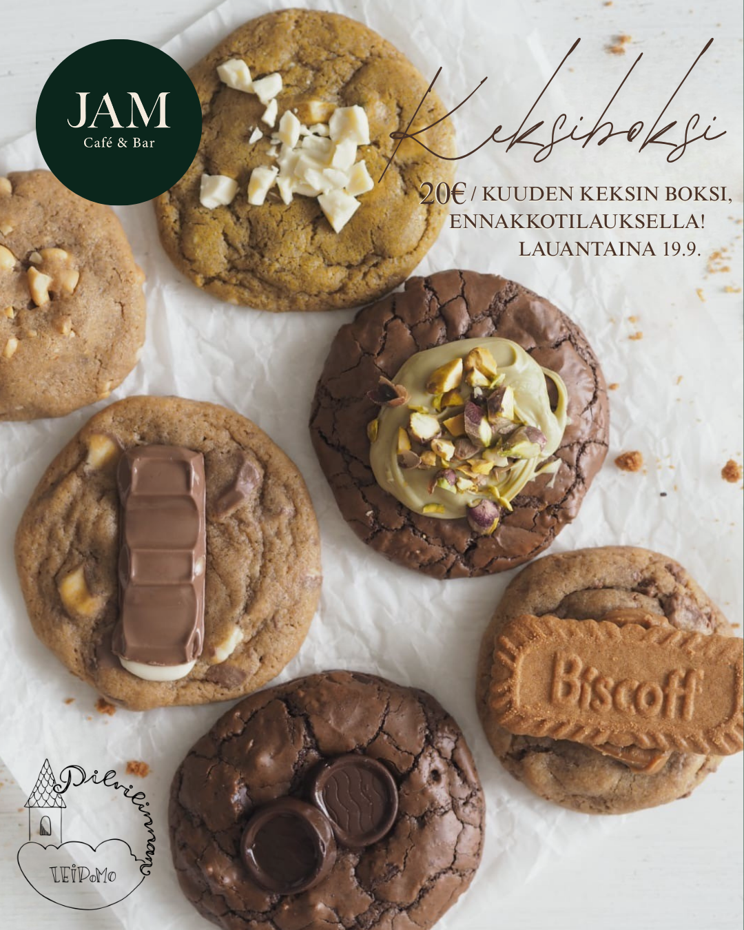 Keksiboksi Nokialla, Pilvilinnan leipomo ja JAM Cafe & Bar