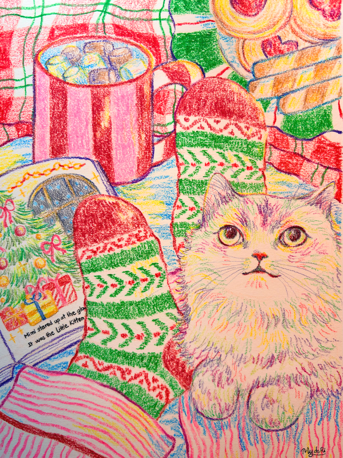 'Sweet Christmas Glow' ORIGINAL artwork