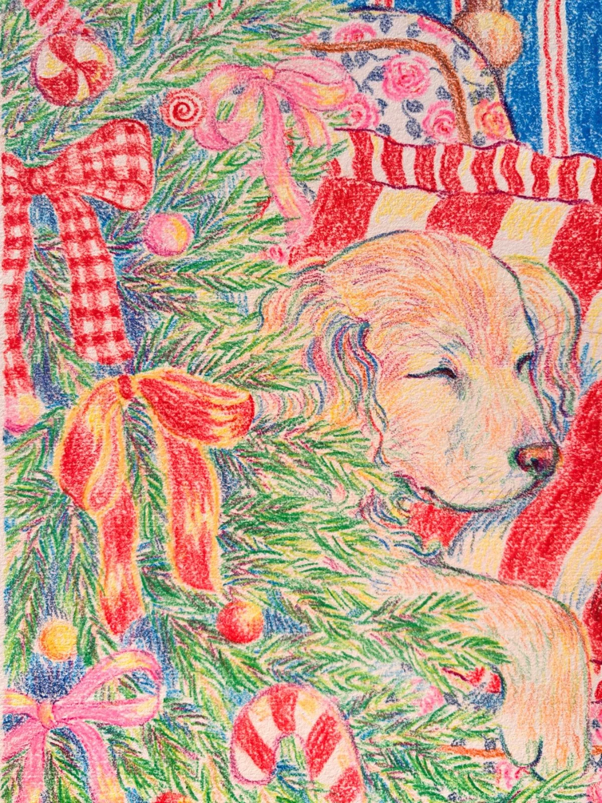 'By the Christmas Tree' ORIGINAL artwork