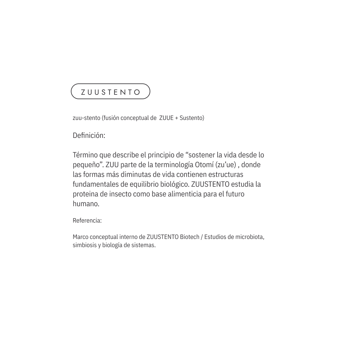 Zuustento biotechnology meaning spanish