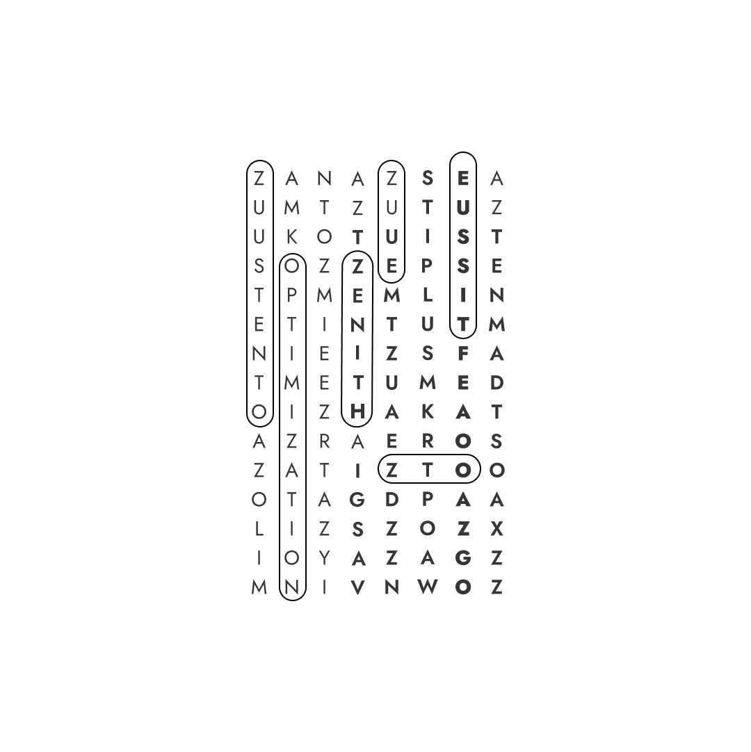 Soup of letters