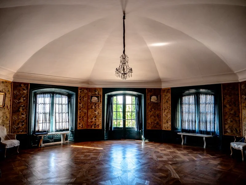 Lovely interiours of the the royal residence Drottningholm near Stockholm