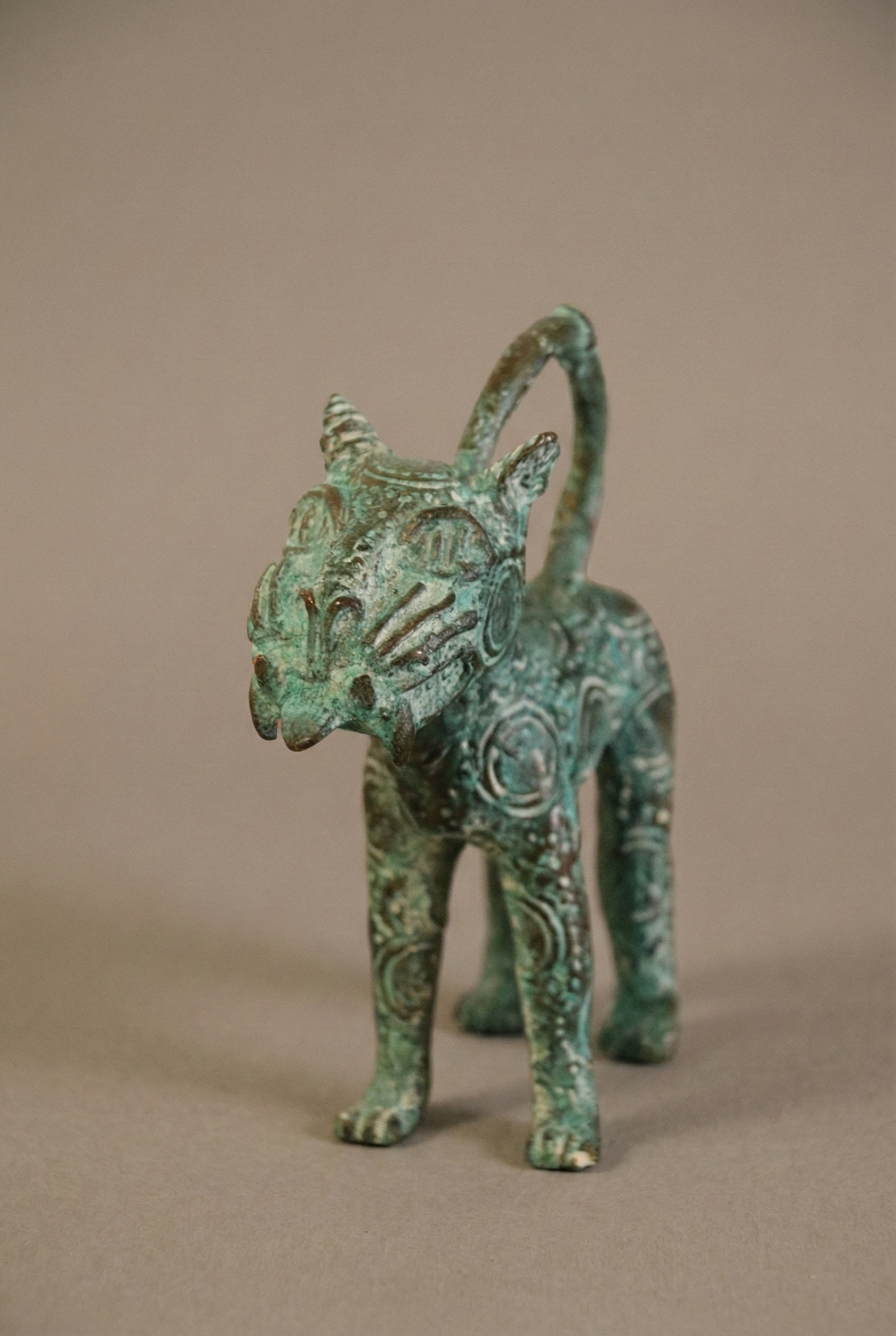 Bronze Benin Leopard Sculpture