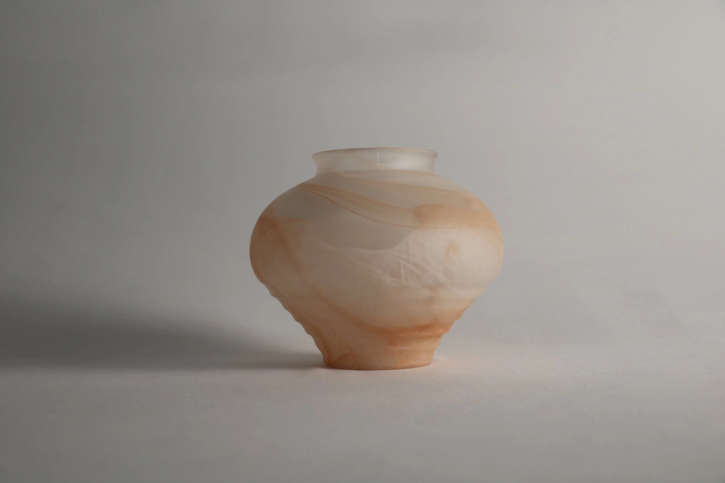 Pink Blown Glass Vase