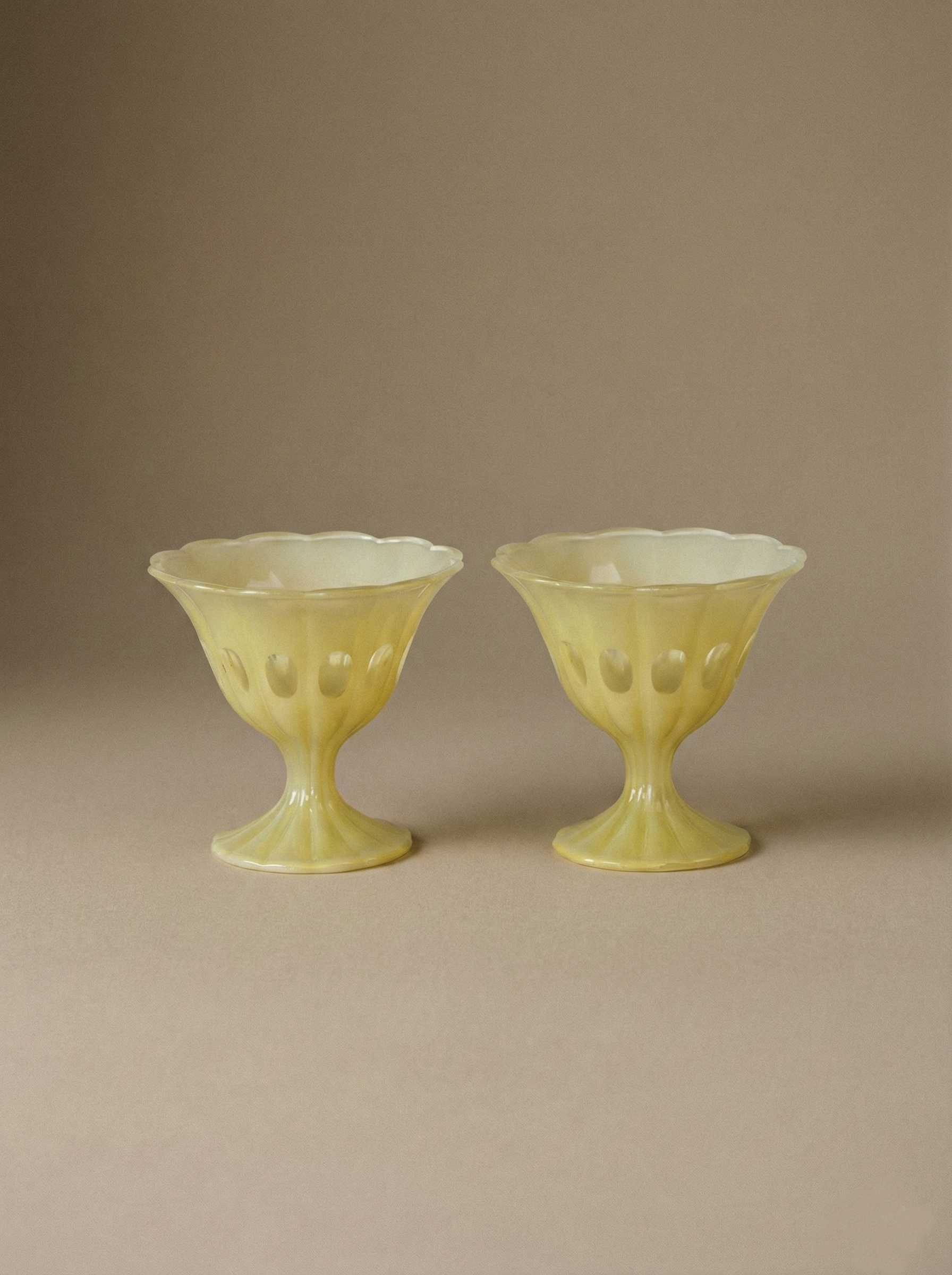 Yellow Sundae Glasses