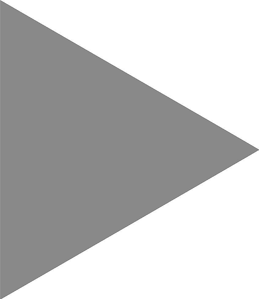 A gray play button overlay on a black background.