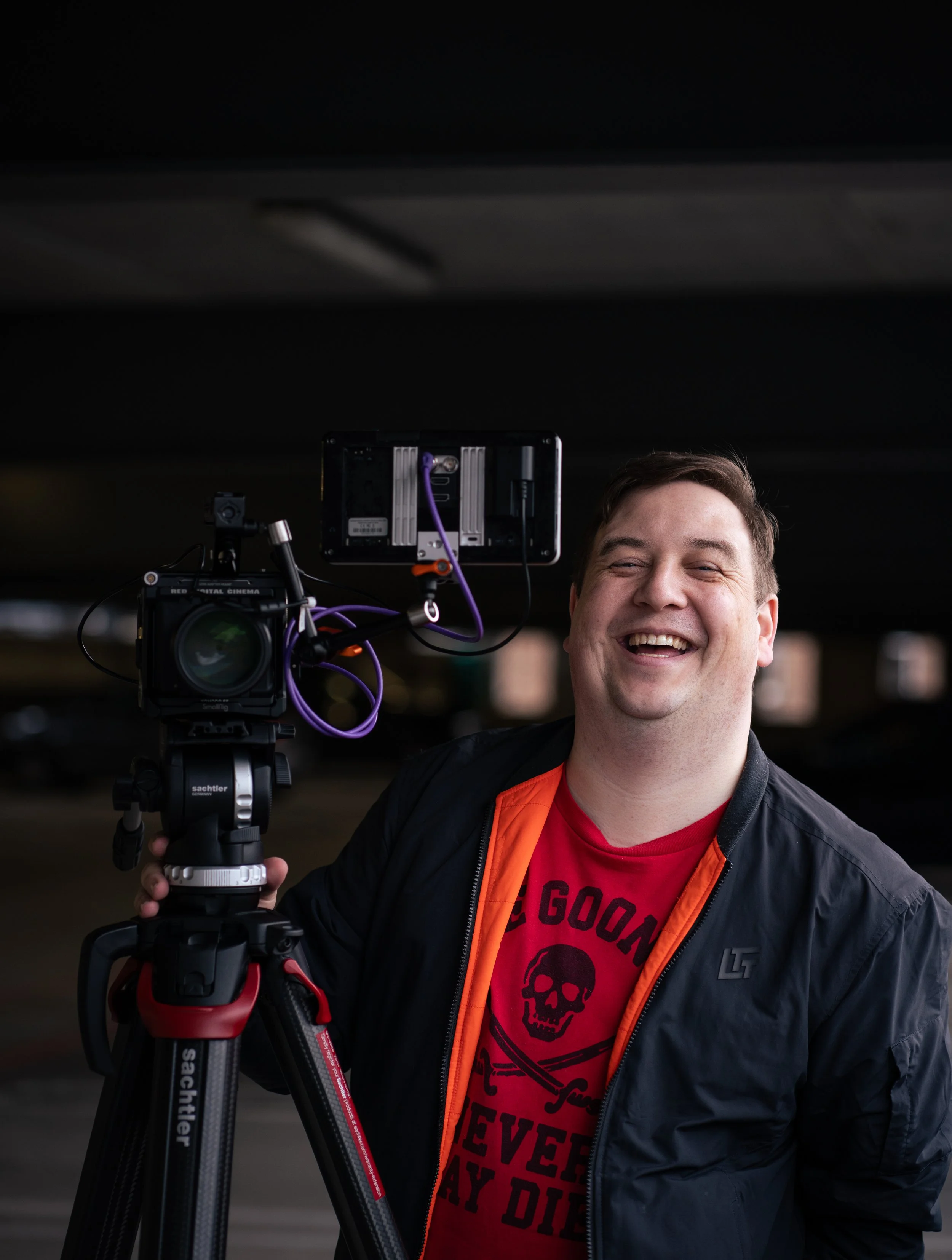Barry Fahy - BlackRoad Studios - Photo by Aaron Walsh
Interior Laughing with Camera