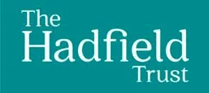 The Hasfield Trust logo with white text on a teal background